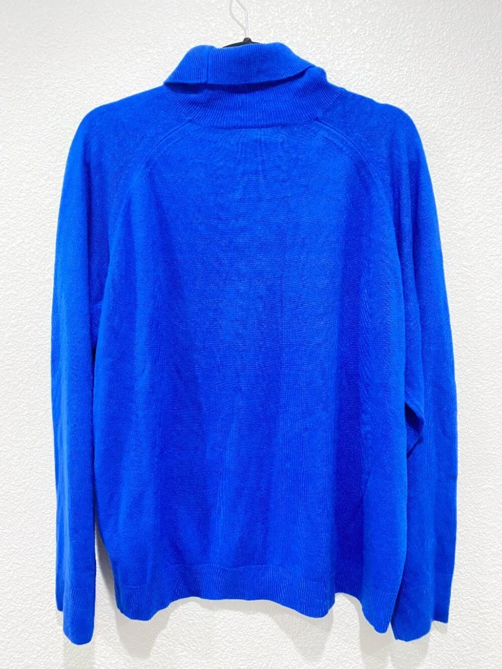 Karen Scott Lux Turtleneck Luxsoft Deep Pacific Royal Blue 1X